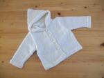 Babyjasje, nieuw- van wollen garen.