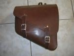 Bruin lederen tas voor Sportster