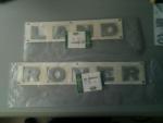 Land Rover letters