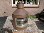 Rood koperen scheepslamp 'bakboord'