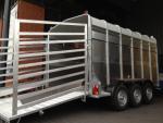 Nieuwe schapentrailer drieasser !