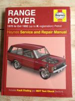 Haynes manual Range Rover 1970-1992
