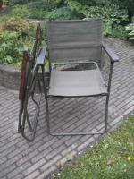 3 leger stoeltjes canvas + aluminium