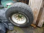 Gebruikte all-terrain band op 15 inch modular velg