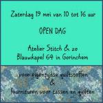 Open dag bij Stitch & zo Gorinchem 19 mei