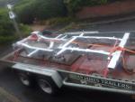 Chassis ophalen bij Richards Engeland