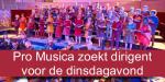 Dirigent voor de dinsdagavond