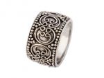 Balinese zilveren ring met granulatie en filigrain
