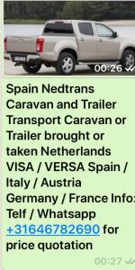 Caravan / Boottransport
