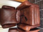 Elektrische leren fauteuil