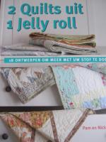 Boek, 2 quilt uit 1 jellyrol.